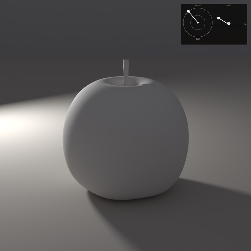 Back light leaves the front in shadow and draws a bright edge: dramatic, but you lose the face of the object.