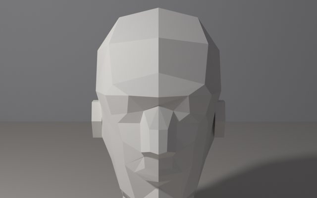 The planes of the head: Light finds the planes of a skull and a simplified head
