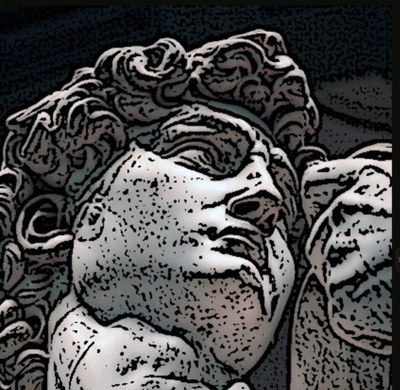 Stencil with shading